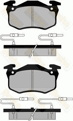 Brake Pad Set, disc brake (PA352)
