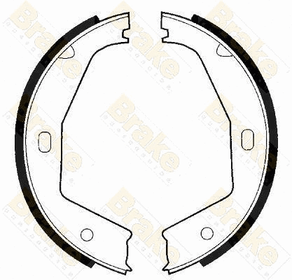 Brake Shoe Set, parking brake (SH2413)
