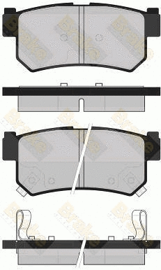 Brake Pad Set, disc brake (PA1727)