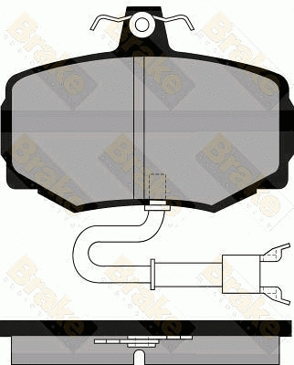 Brake Pad Set, disc brake (PA526)