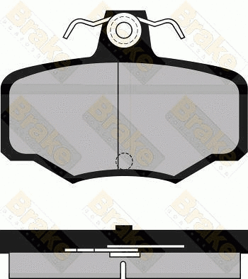Brake Pad Set, disc brake (PA934)