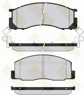 Brake Pad Set, disc brake (PA1617)