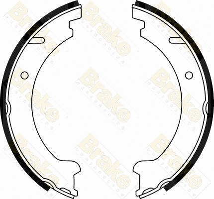 Brake Shoe Set, parking brake (SH2477)