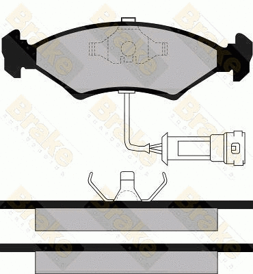 Brake Pad Set, disc brake (PA344)