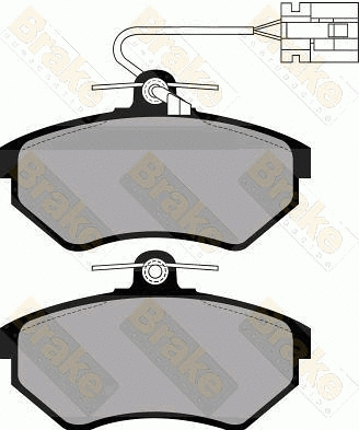 Brake Pad Set, disc brake (PA872)