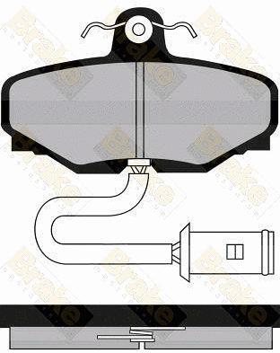 Brake Pad Set, disc brake (PA382)
