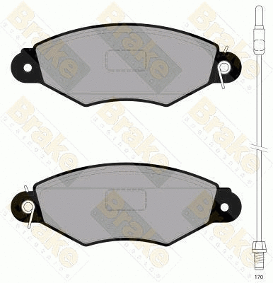 Brake Pad Set, disc brake (PA1822)