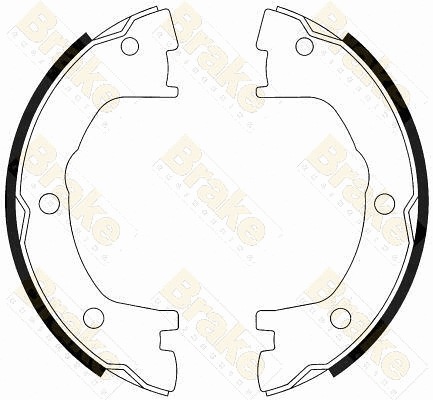 Brake Shoe Set, parking brake (SH2556)