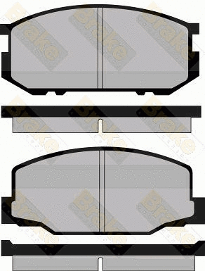 Brake Pad Set, disc brake (PA407)