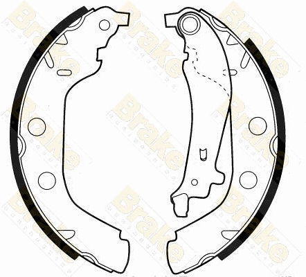 Brake Shoe Set (SH2499)