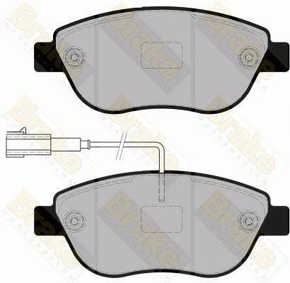 Brake Pad Set, disc brake (PA1860)