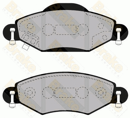 Brake Pad Set, disc brake (PA1555)