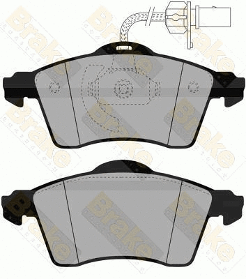Brake Pad Set, disc brake (PA1464)