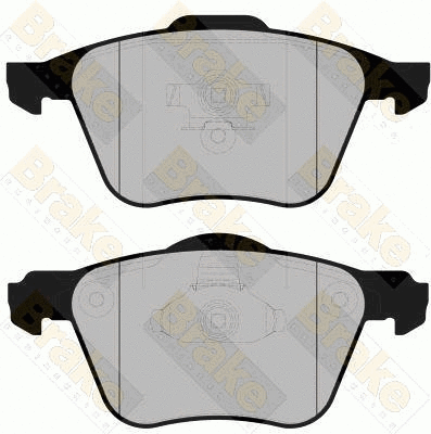 Brake Pad Set, disc brake (PA1696)