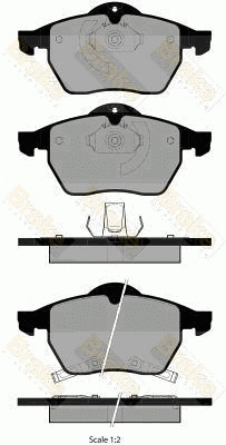 Brake Pad Set, disc brake (PA1848)
