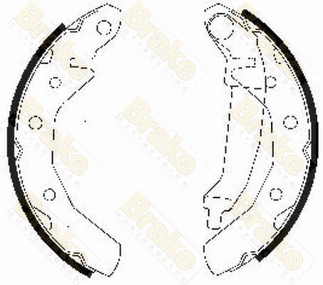 Brake Shoe Set (SH2510)