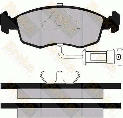 Brake Pad Set, disc brake (PA408)