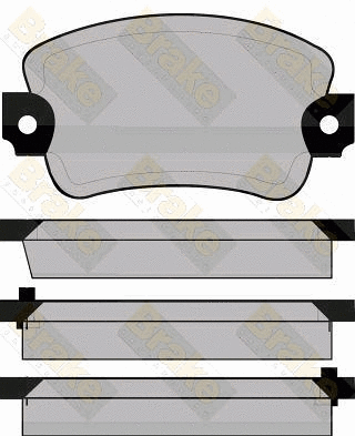 Brake Pad Set, disc brake (PA308)
