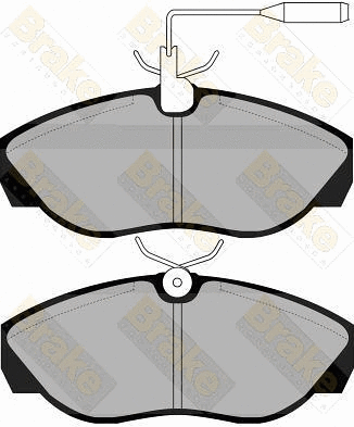 Brake Pad Set, disc brake (PA1042)