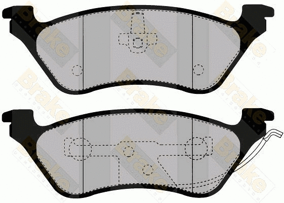Brake Pad Set, disc brake (PA1473)