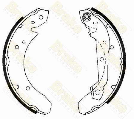Brake Shoe Set (SH2166)