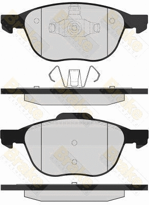 Brake Pad Set, disc brake (PA1627)