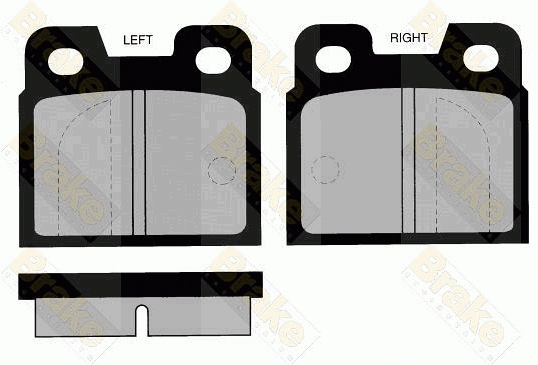 Brake Pad Set, disc brake (PA248)