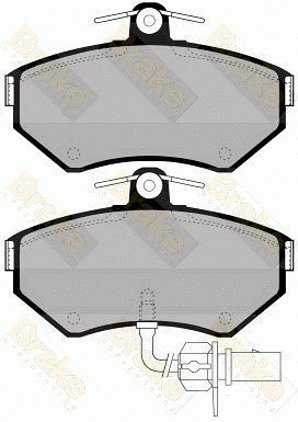 Brake Pad Set, disc brake (PA1300)