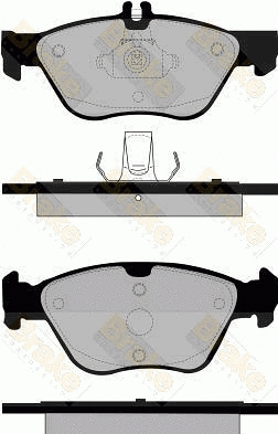 Brake Pad Set, disc brake (PA1106)
