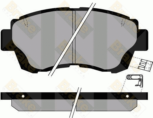 Brake Pad Set, disc brake (PA852)
