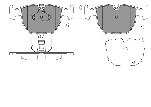 Brake Pad Set, disc brake (24054z)