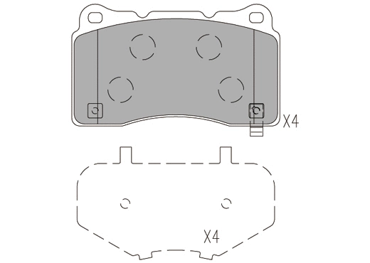 Brake Pad Set, disc brake (24006z)