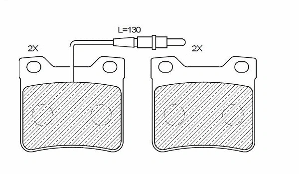 Brake Pad Set, disc brake (24826z)