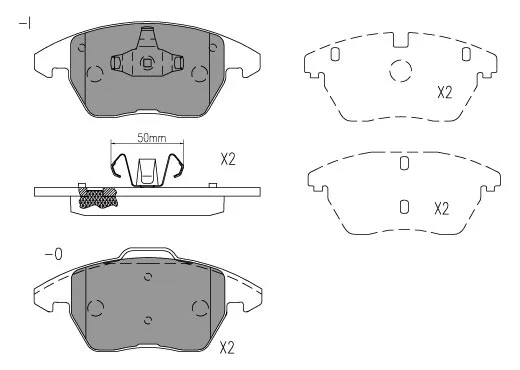 Brake Pad Set, disc brake (24030z)