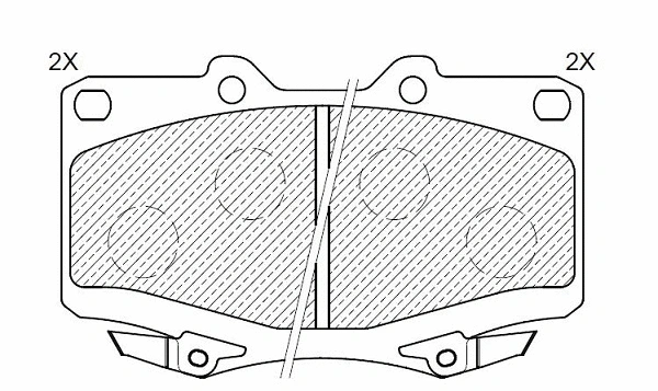 Brake Pad Set, disc brake (24640z)