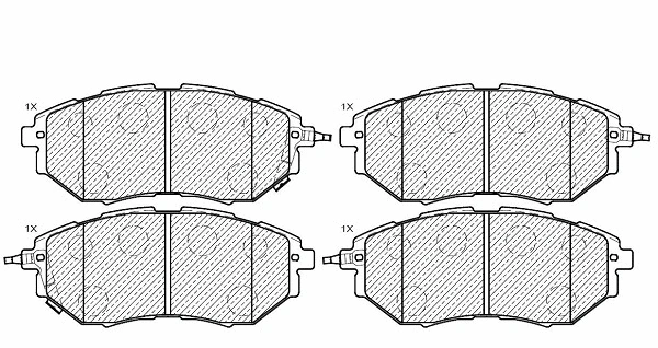 Brake Pad Set, disc brake (24629z)