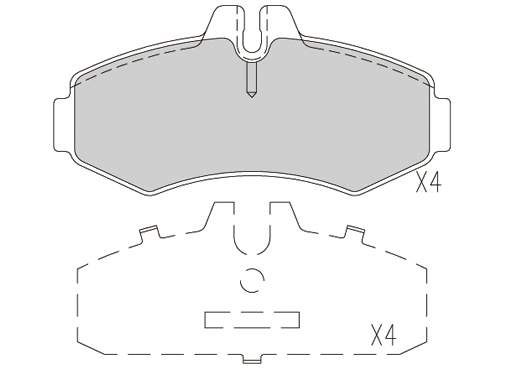 Brake Pad Set, disc brake (24055z)
