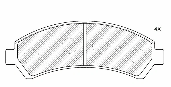 Brake Pad Set, disc brake (24614z)