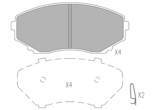 Brake Pad Set, disc brake (24014z)