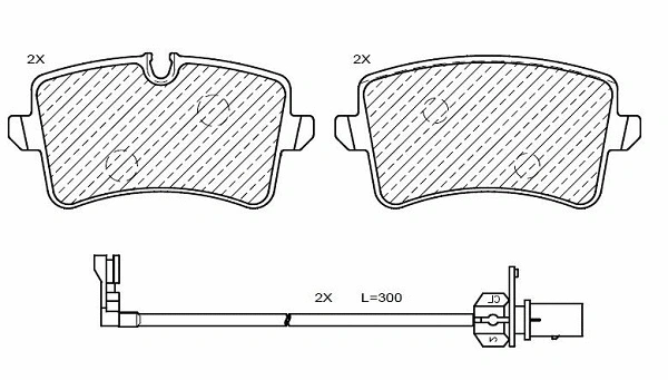 Brake Pad Set, disc brake (24956z)