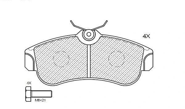 Brake Pad Set, disc brake (24856z)