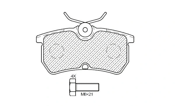Brake Pad Set, disc brake (24840z)