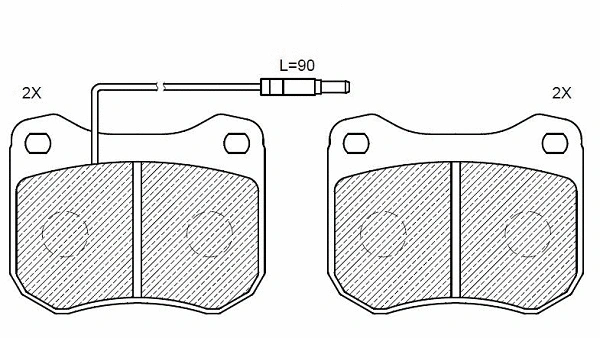 Brake Pad Set, disc brake (24209z)