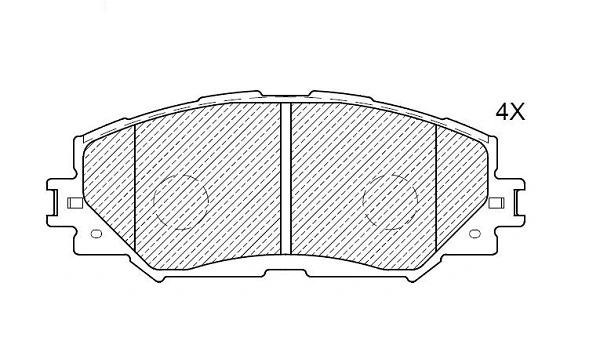 Brake Pad Set, disc brake (24168z)