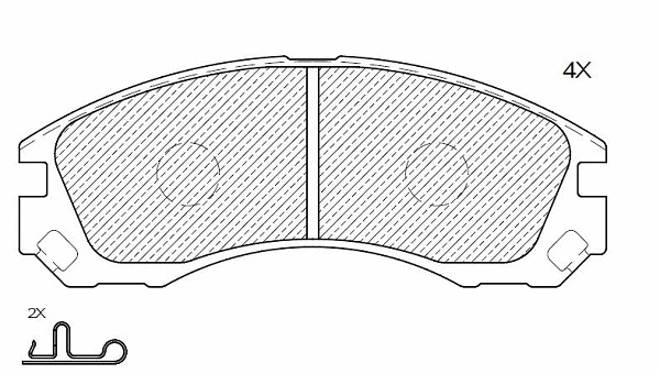 Brake Pad Set, disc brake (24858z)