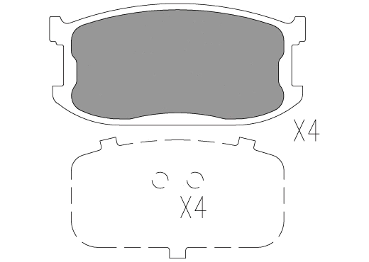 Brake Pad Set, disc brake (24009z)