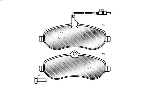 Brake Pad Set, disc brake (24145z)