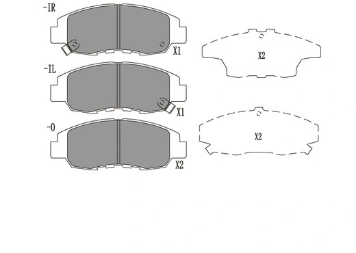 Brake Pad Set, disc brake (24132z)