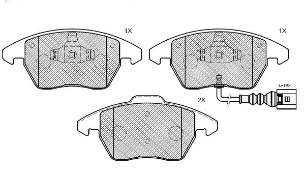 Brake Pad Set, disc brake (24994z)