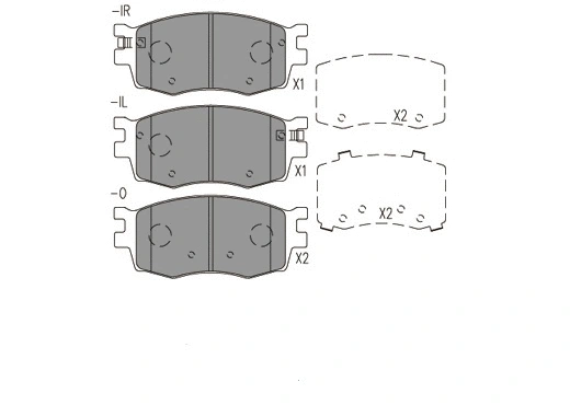 Brake Pad Set, disc brake (24023z)